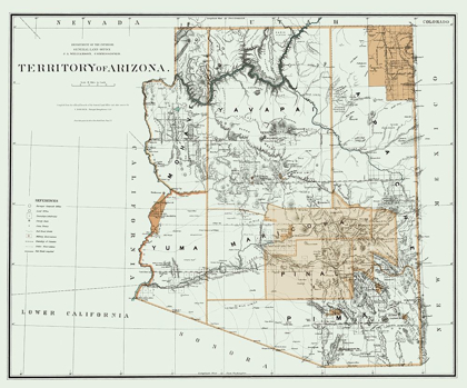 Picture of ARIZONA TERRITORY - BIEN 1879