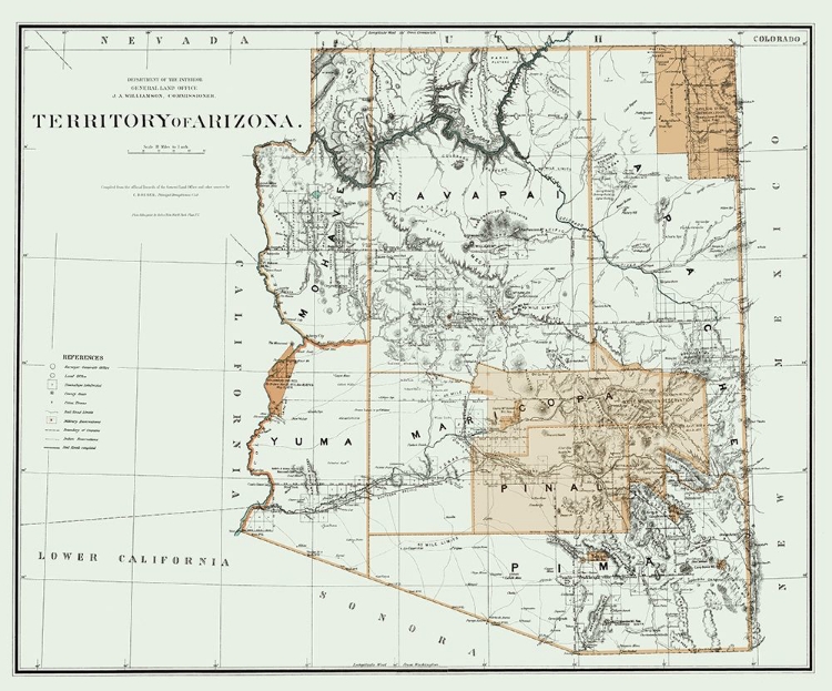 Picture of ARIZONA TERRITORY - BIEN 1879