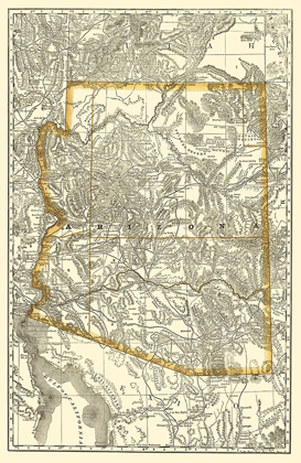 Picture of ARIZONA - RAND MCNALLY 1876