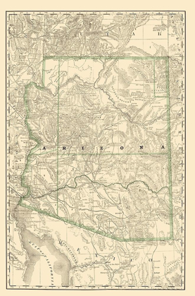 Picture of ARIZONA - RAND MCNALLY 1879