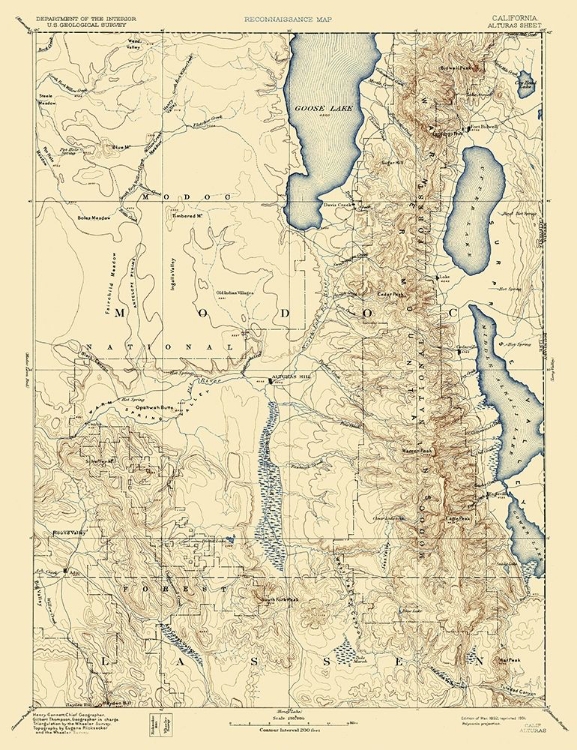 Picture of ALHAMBRA CALIFORNIA SHEET - USGS 1892