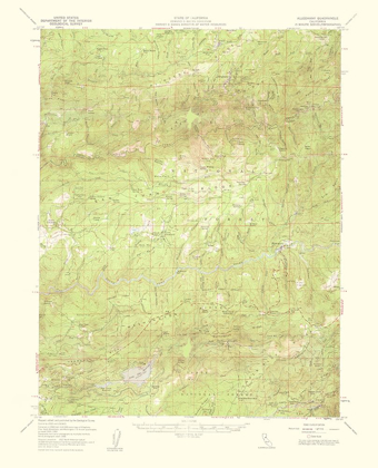 Picture of ALLEGHANY CALIFORNIA QUAD - USGS 1959