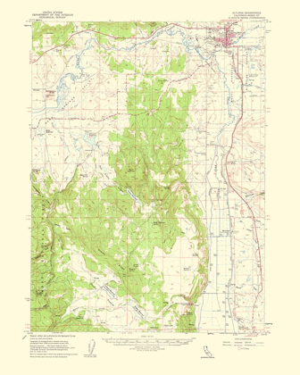 Picture of ALTURAS CALIFORNIA QUAD - USGS 1963