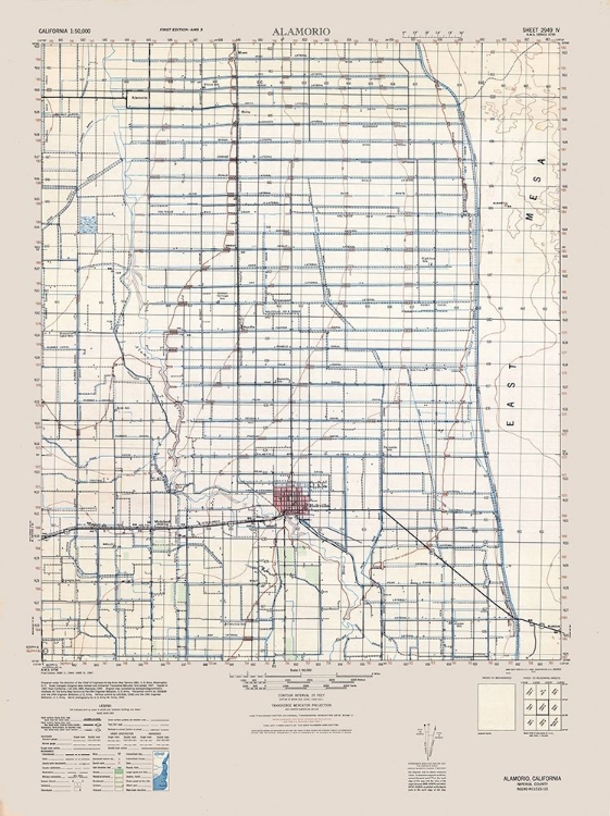 Picture of ALAMORIO SHEET - US ARMY  1944