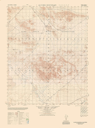 Picture of ALVORD MOUNTAINS SHEET - US ARMY  1948