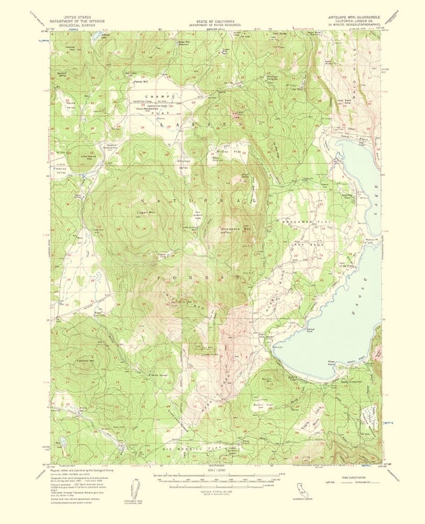 Picture of ANTELOPE MOUNTAIN CALIFORNIA QUAD - USGS 1963