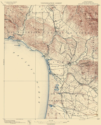 Picture of ARROYO GRANDE CALIFORNIA QUAD - USGS 1897