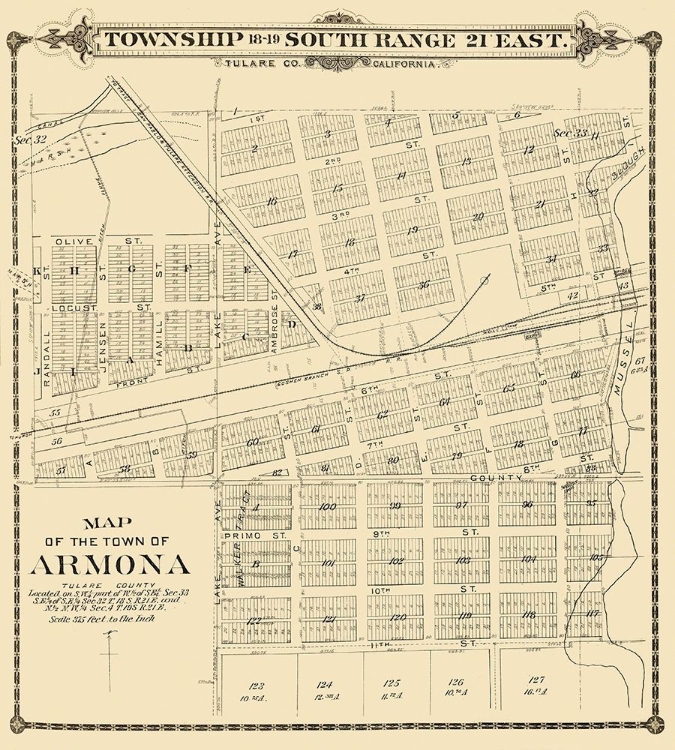 Picture of ARMONA CALIFORNIA - THOMPSON 1892