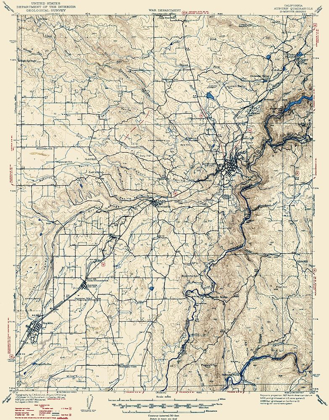 Picture of AUBURN CALIFORNIA QUAD - USGS 1941