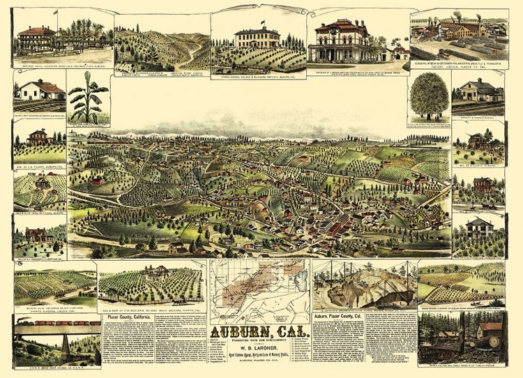 Picture of AUBURN CALIFORNIA - LARDNER 1887