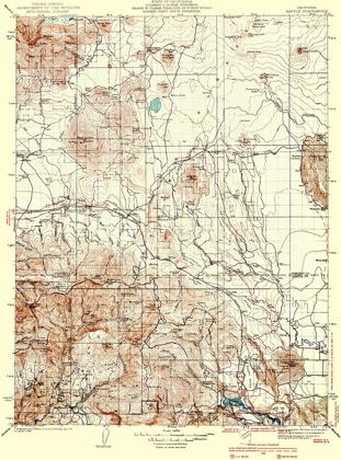 Picture of BARTLE CALIFORNIA QUAD - USGS 1939