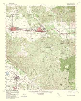 Picture of BANNING CALIFORNIA QUAD - USGS 1964