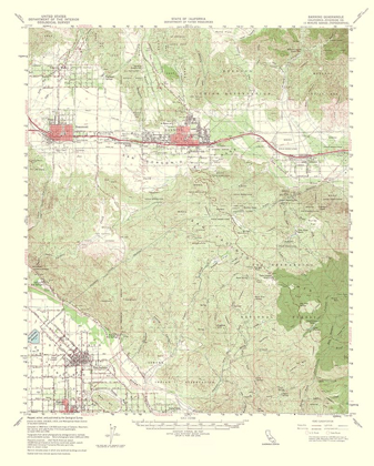 Picture of BANNING CALIFORNIA QUAD - USGS 1964