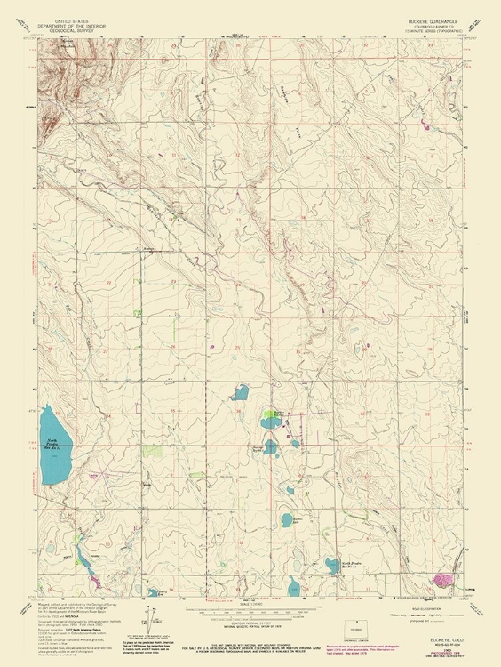 Picture of BUCKEYE COLORADO QUAD - USGS 1978
