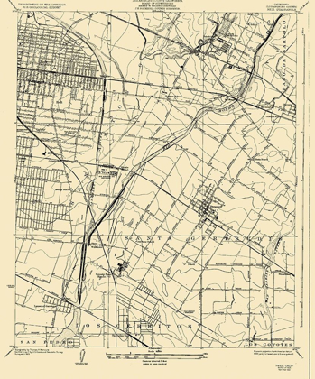 Picture of BELL CALIFORNIA QUAD - USGS 1925