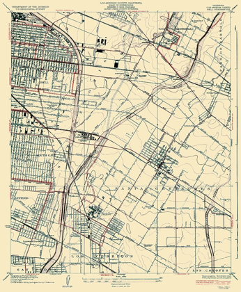 Picture of BELL CALIFORNIA QUAD - USGS 1936