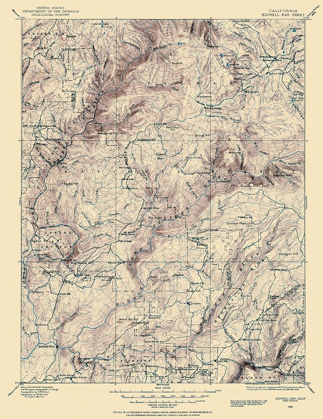 Picture of BIDWELL BAR CALIFORNIA SHEET - USGS 1888