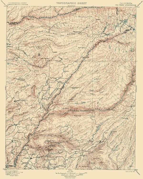 Picture of BIG TREES CALIFORNIA QUAD - USGS 1901