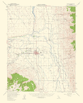 Picture of BISHOP CALIFORNIA QUAD - USGS 1963