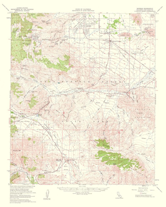 Picture of BORREGO CALIFORNIA QUAD - USGS 1961