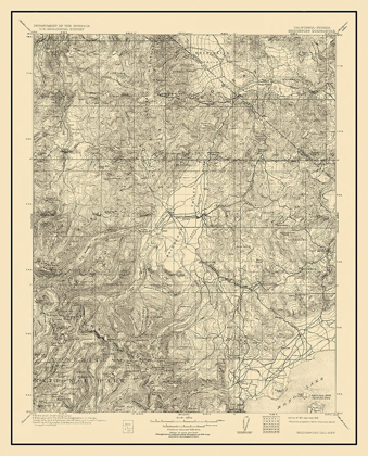 Picture of BRIDGEPORT CALIFORNIA NEVADA QUAD - USGS 1911