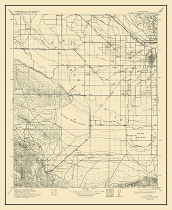 Picture of BUENA VISTA LAKE CALIFORNIA QUAD - USGS 1912