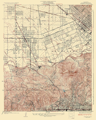 Picture of BURBANK CALIFORNIA QUAD - USGS 1926