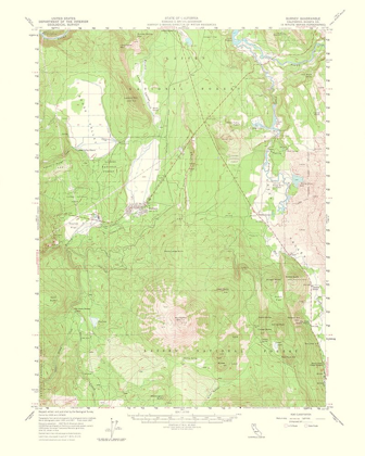 Picture of BURNEY CALIFORNIA QUAD - USGS 1964