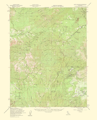 Picture of BUTTE MEADOWS CALIFORNIA QUAD - USGS 1963