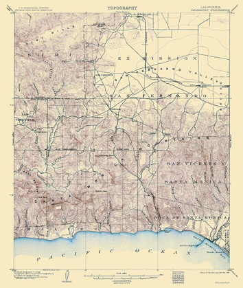 Picture of CALABASAS CALIFORNIA QUAD - USGS 1903
