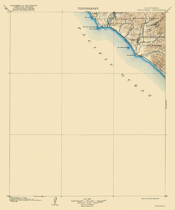 Picture of CAPISTRANO CALIFORNIA QUAD - USGS 1902