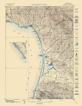 Picture of CAYUCOS CALIFORNIA QUAD - USGS 1897