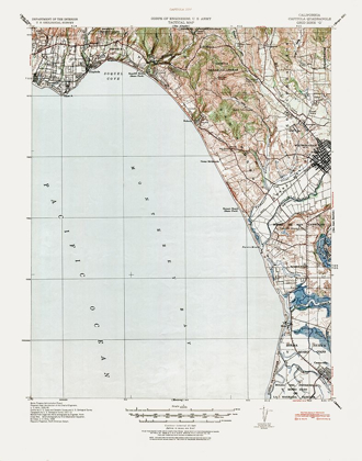 Picture of CAPITOLA CALIFORNIA QUAD - USGS 1940
