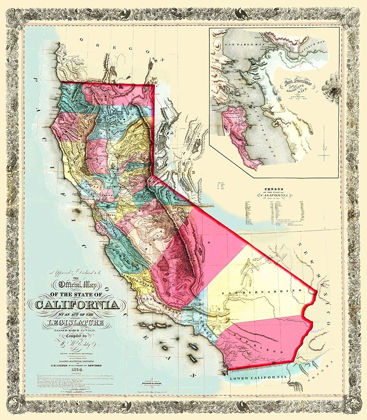 Picture of CALIFORNIA - EDDY 1854