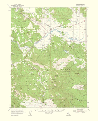 Picture of CANBY CALIFORNIA QUAD - USGS 1963