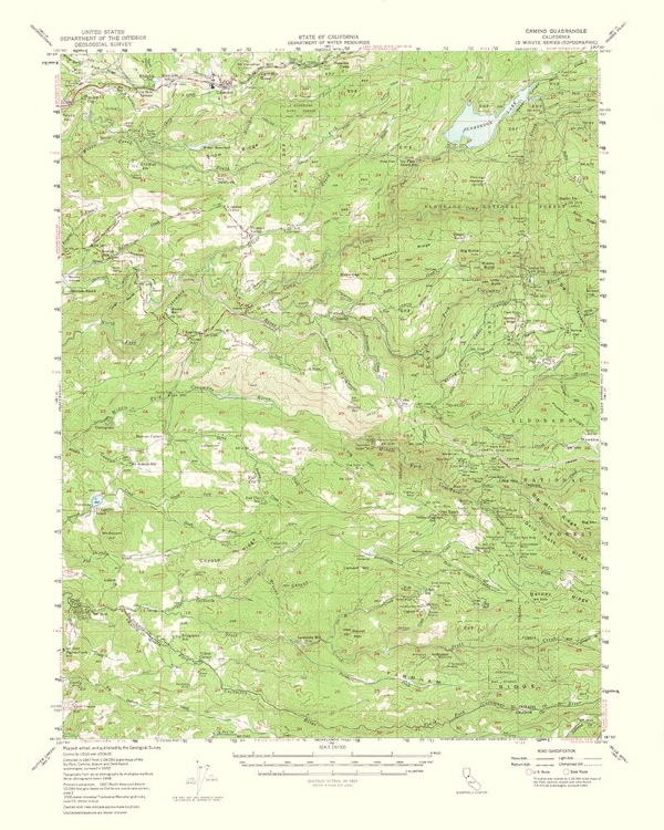 Picture of CAMINO CALIFORNIA QUAD - USGS 1964