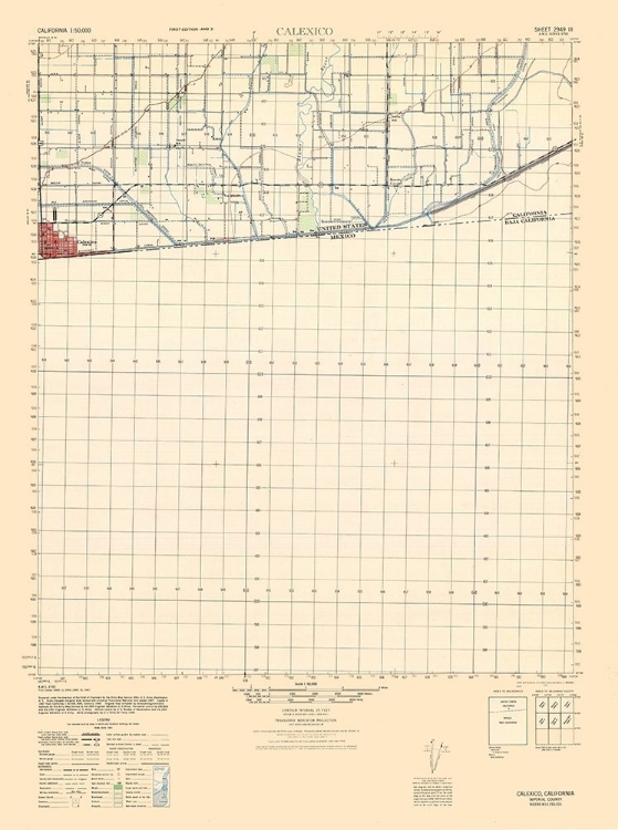 Picture of CALEXICO SHEET - US ARMY  1944