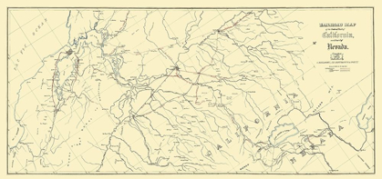 Picture of CENTRAL CALIFORNIA, PART OF NEVADA RAILROAD 1865