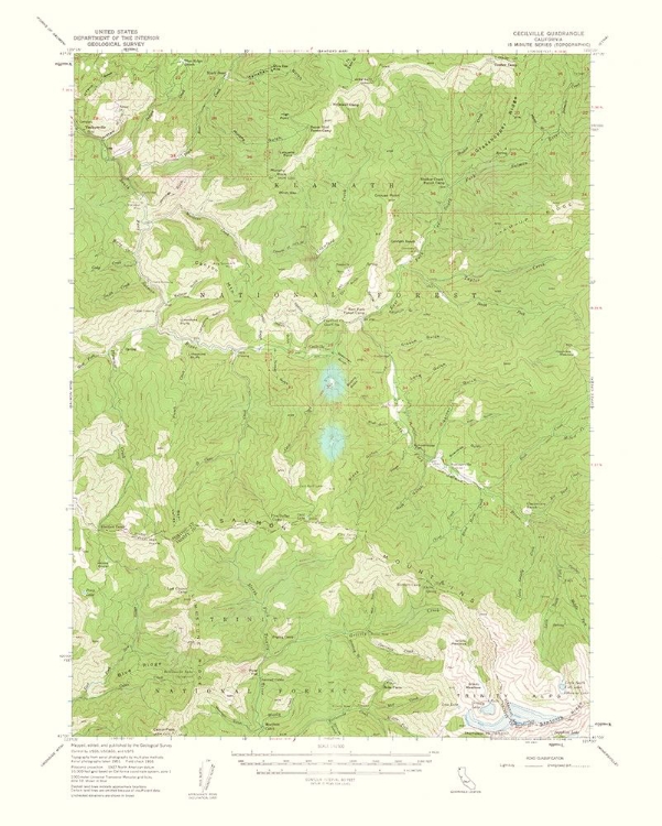 Picture of CECILVILLE CALIFORNIA QUAD - USGS 1961