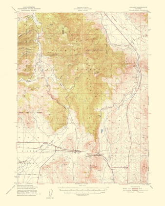 Picture of CHILCOOT CALIFORNIA QUAD - USGS 1956