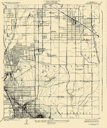 Picture of CLEARWATER CALIFORNIA QUAD - USGS 1925