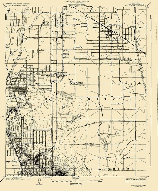 Picture of CLEARWATER CALIFORNIA QUAD - USGS 1925