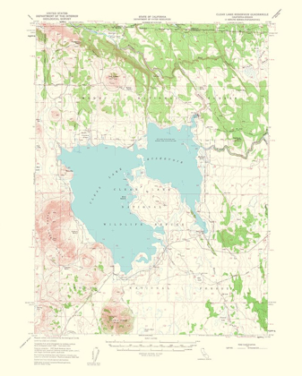 Picture of CLEAR LAKE CALIFORNIA QUAD - USGS 1964