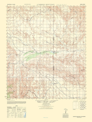 Picture of CARRIZO MOUNTAIN SHEET - US ARMY 1942