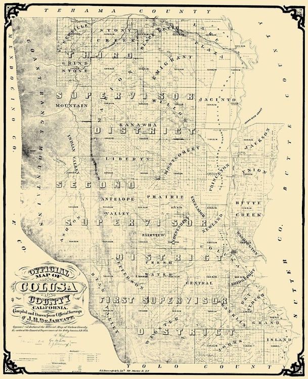 Picture of COLUSA CALIFORNIA LANDOWNER - DEJARNETT 1874