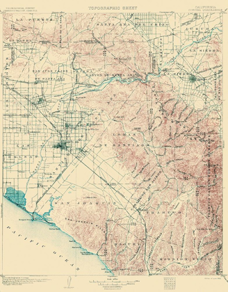 Picture of CORONA CALIFORNIA QUAD - USGS 1902