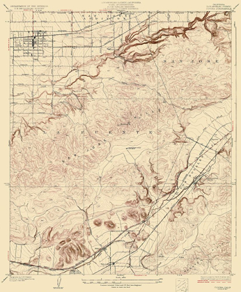 Picture of COVINA CALIFORNIA QUAD - USGS 1927
