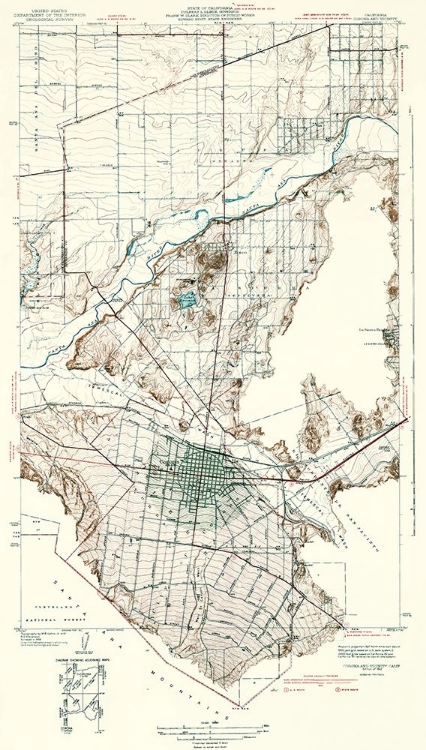 Picture of CORONA VICINITY CALIFORNIA - USGS 1942
