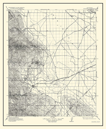 Picture of COALINGA CALIFORNIA QUAD - USGS 1912