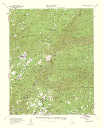 Picture of COLUMBIA CALIFORNIA QUAD - USGS 1961